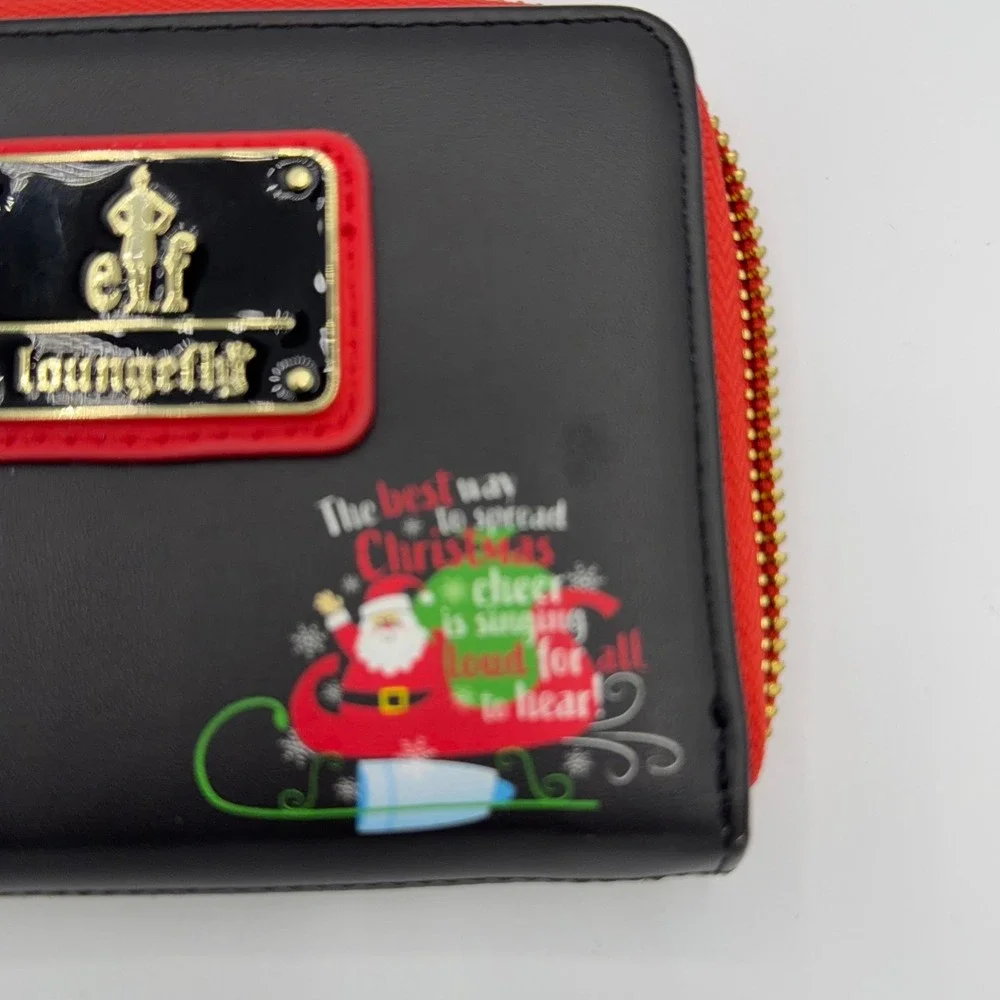 Loungefly Wallet Elf Movie Womens OS Buddy The Elf NYC Skyline Zip‎ Around Black
